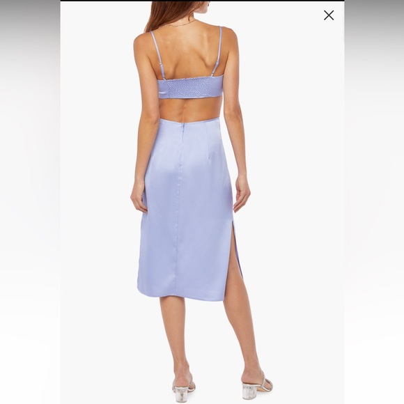 NWT Periwinkle Cutout Sides Spaghetti Strap Midi Dress - Picture 6 of 11